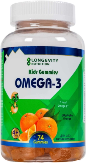 Picture of Longevity Kids Gummies Omega 3 Orange 74 Pcs